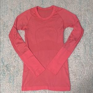 Lululemon Coral Swiftly Tech Long Sleeve